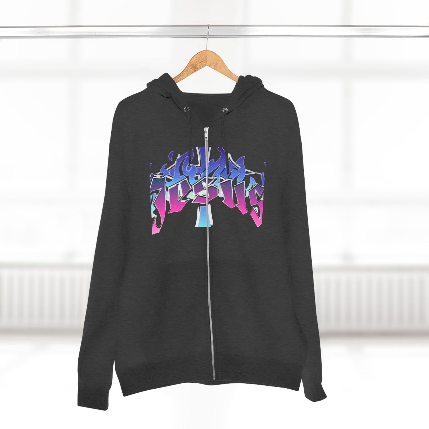 Vibrant Jesus zip hoodie