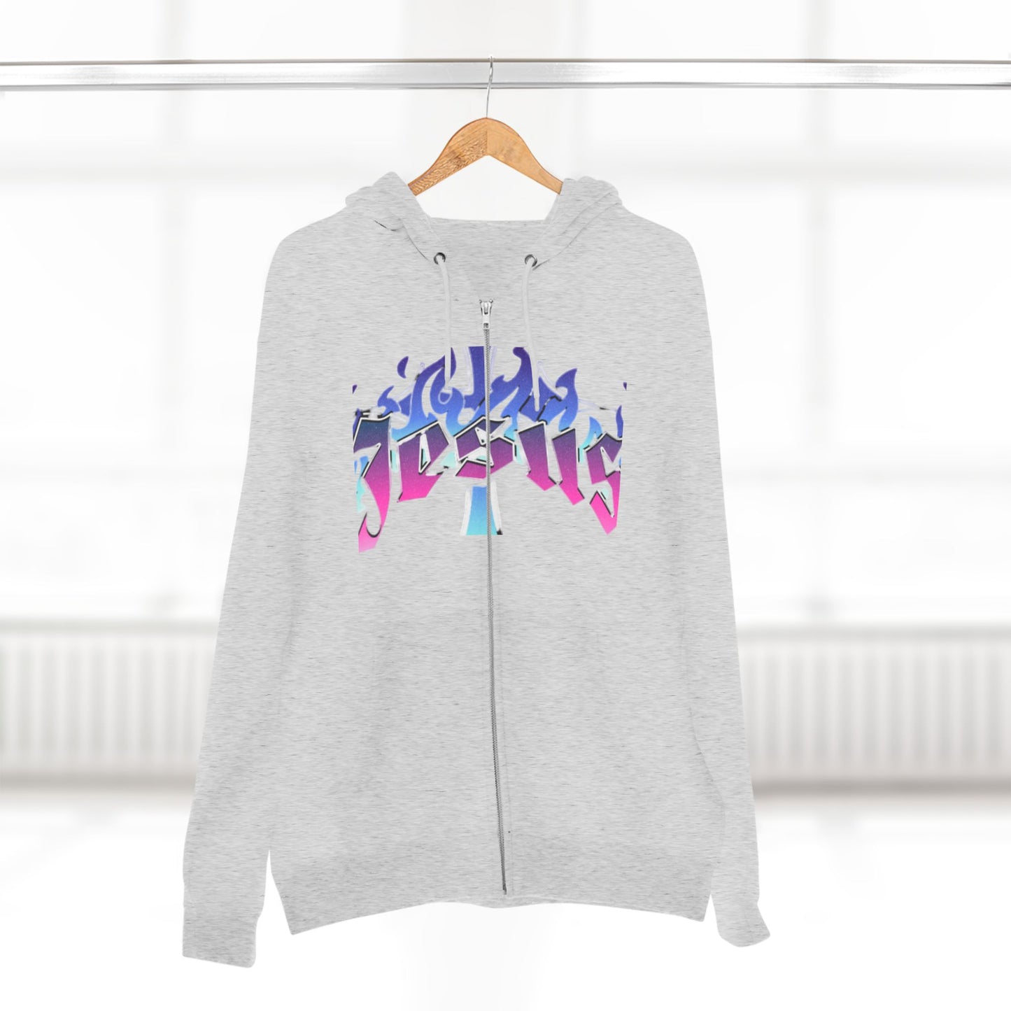 Vibrant Jesus zip hoodie
