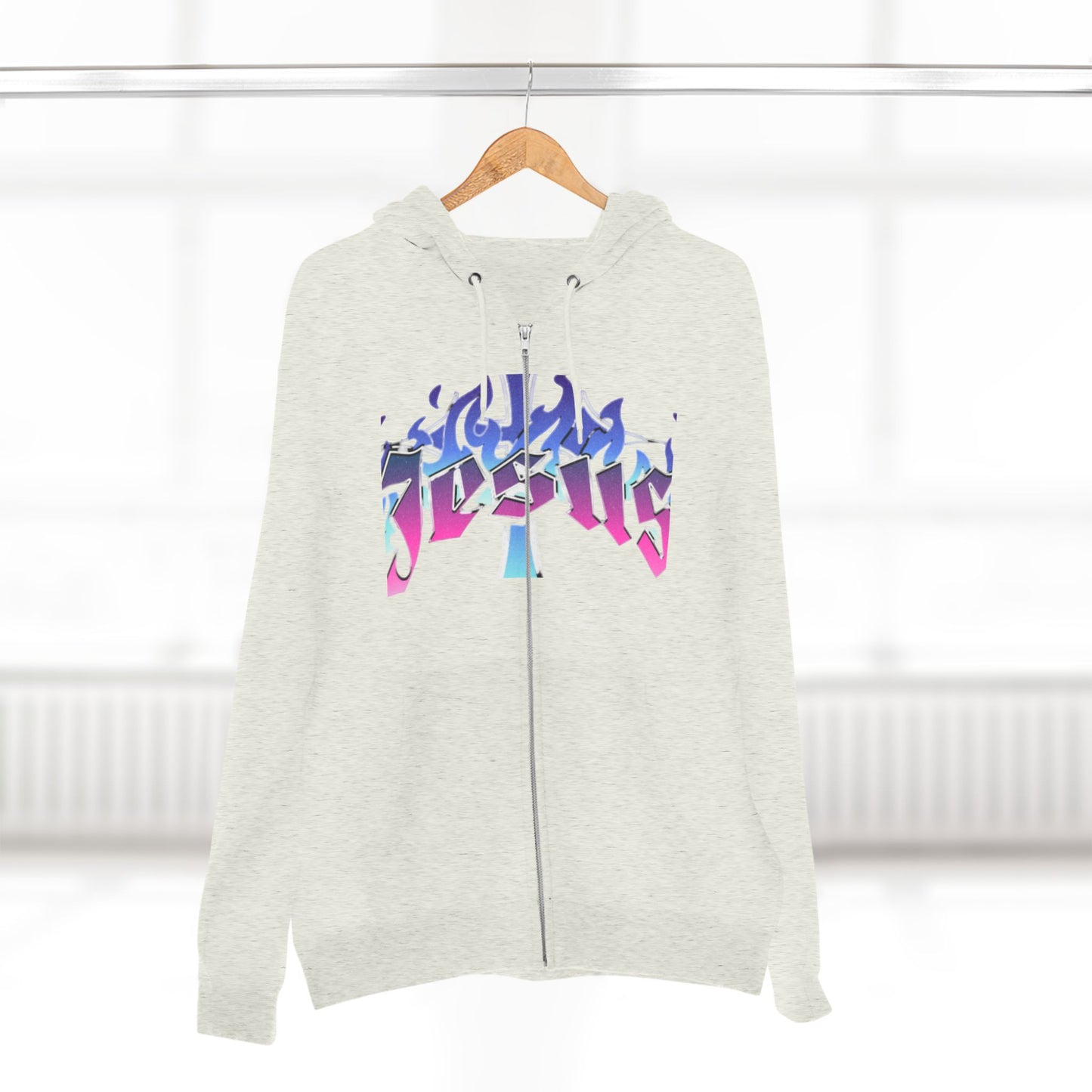 Vibrant Jesus zip hoodie