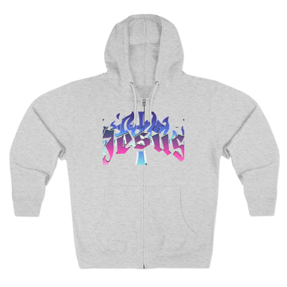 Vibrant Jesus zip hoodie