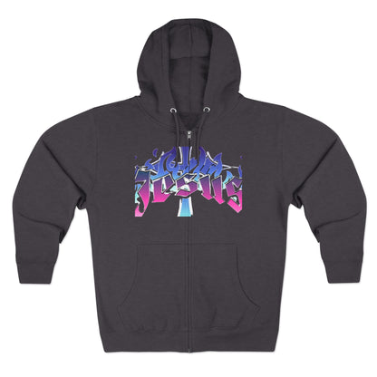 Vibrant Jesus zip hoodie