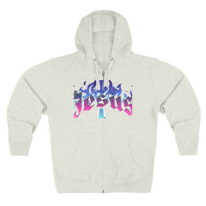 Vibrant Jesus zip hoodie